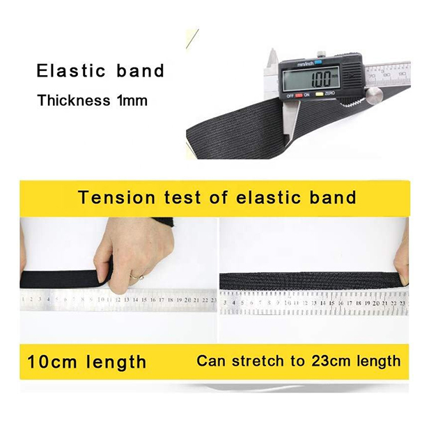 Crochet edge elastic band