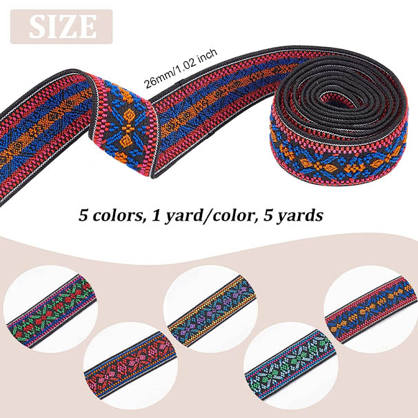 Jacquard elastic band