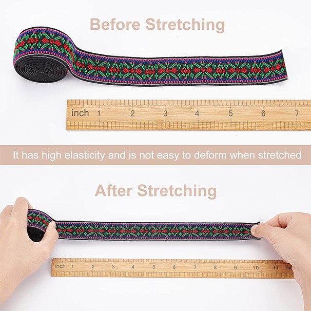 Jacquard elastic band