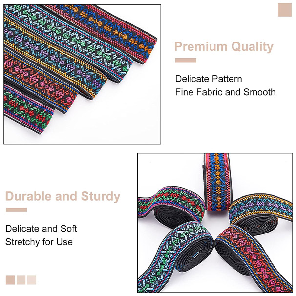 Jacquard elastic band