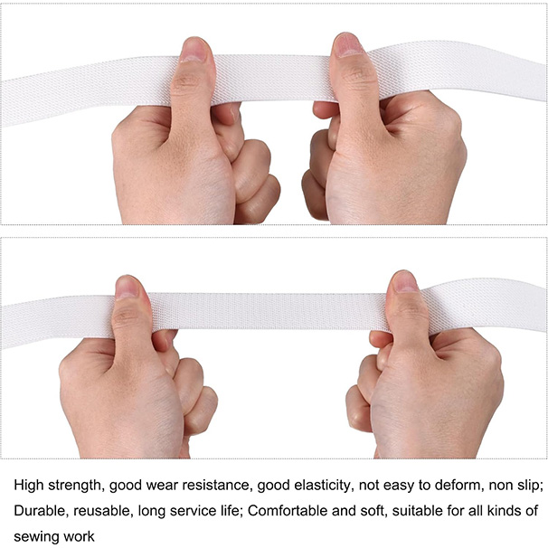 Plain woven elastic band