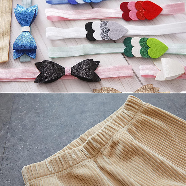 Plain woven elastic band