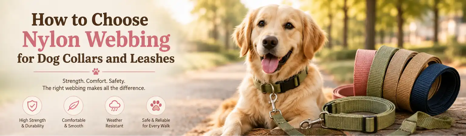How to Choose Nylon Webbing for Dog Collars and Leashes How to Choose Nylon Webbing for Dog Collars and Leashes