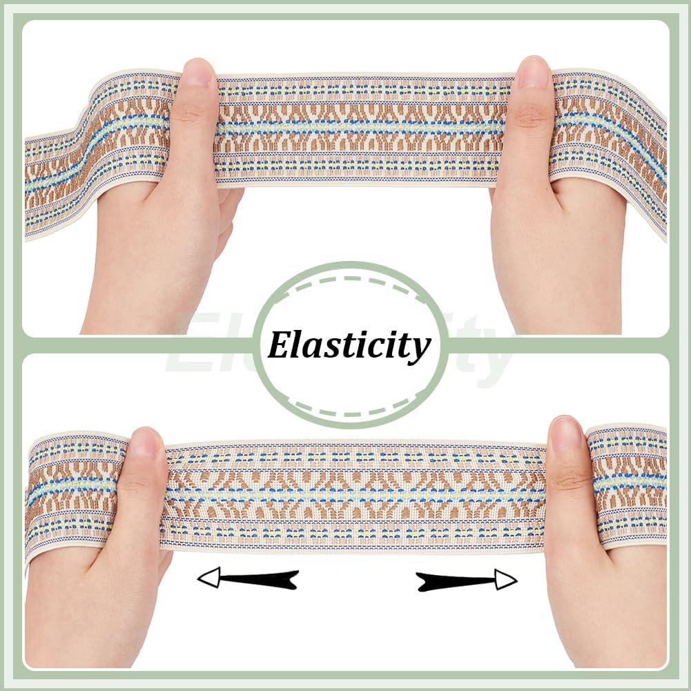 5cm Wide Computerized Jacquard Elastic Tape