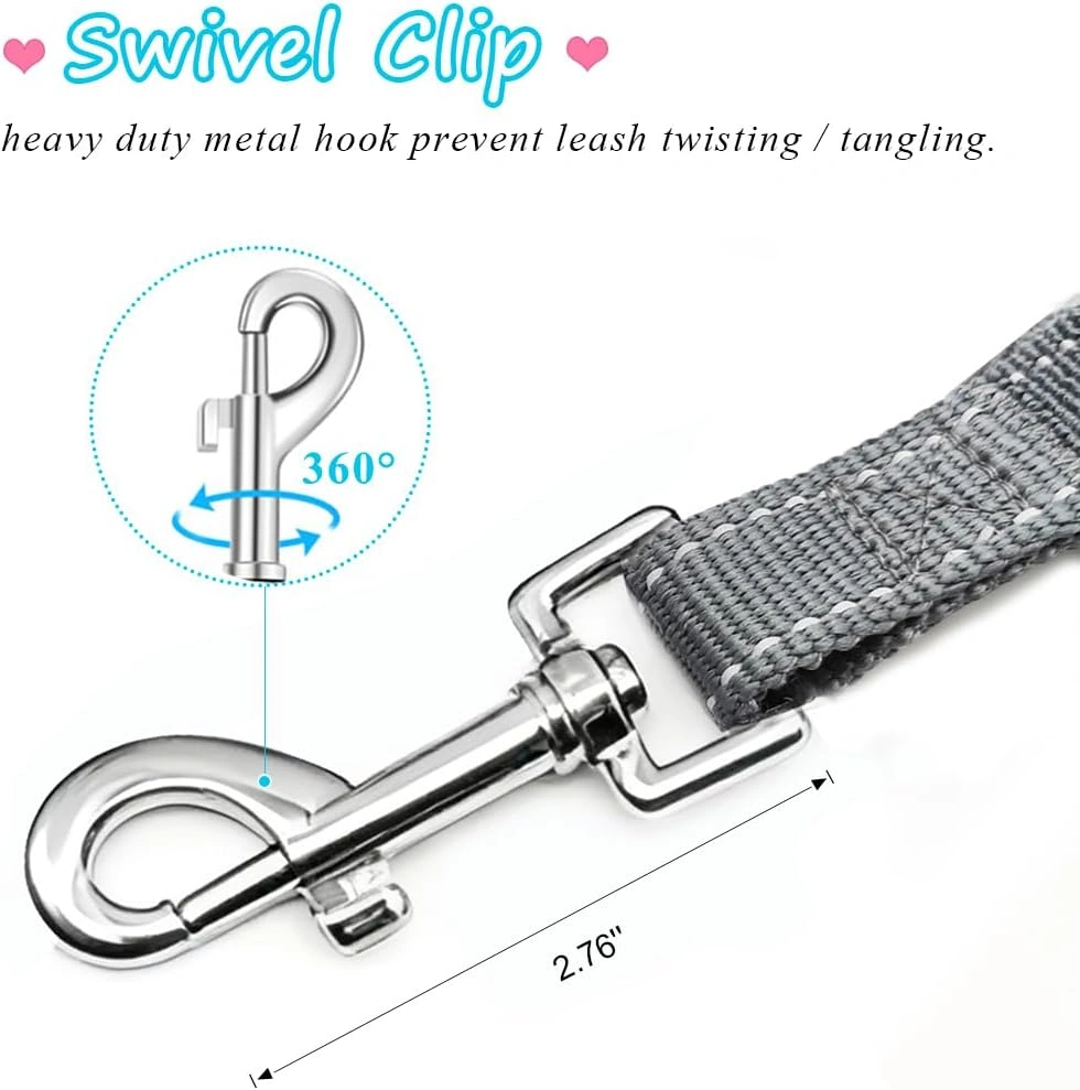 Reflective Bungee Dog Leash with Padded Handle