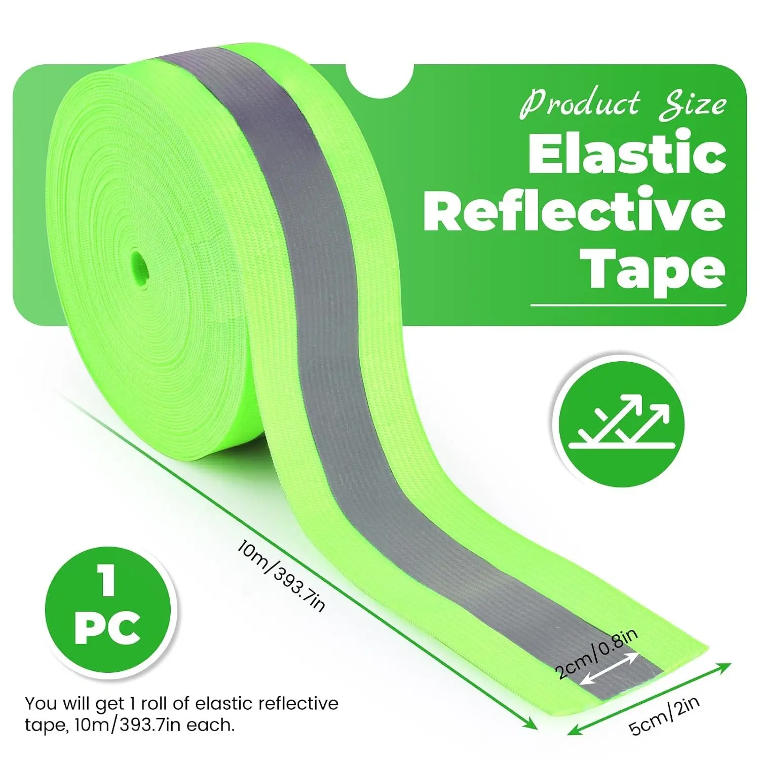 Elastic Reflective Tape for Workwear and Outdoor Products Elastic Reflective Tape for Workwear and Outdoor Products