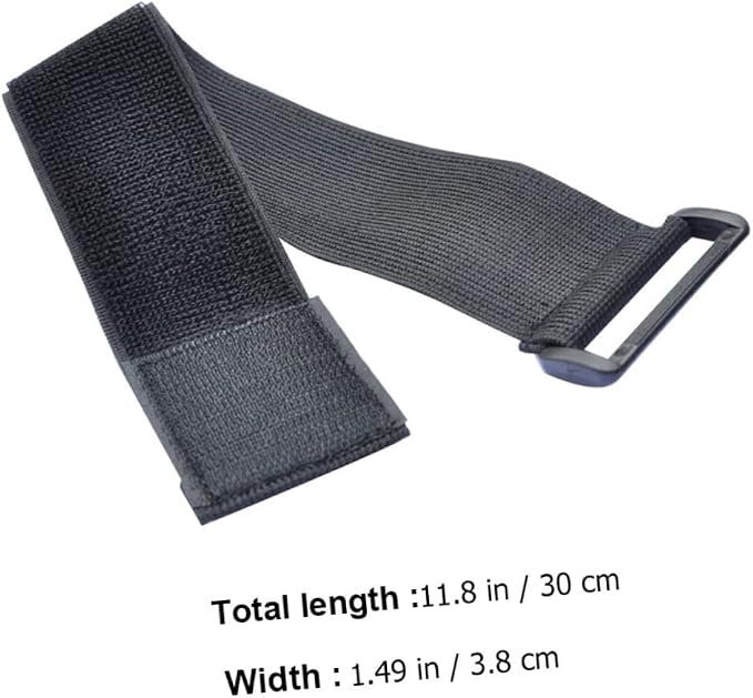 Multi-Purpose Black Hook and Loop Straps for Outdoor Gear Fastening Straps