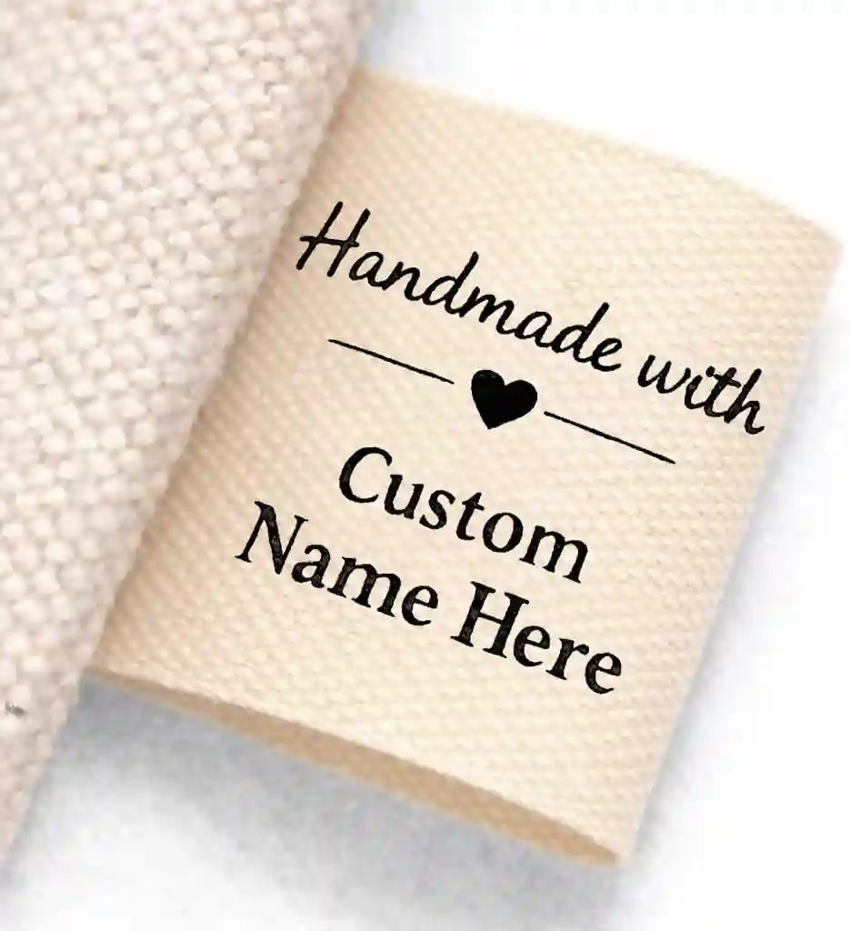 Custom Fabric Labels-Woven, Printed & Embroidery Fully Custom Sizes for Bag & Accessory Brands Custom Fabric Labels-Woven, Printed & Embroidery Fully Custom Sizes for Bag & Accessory Brands
