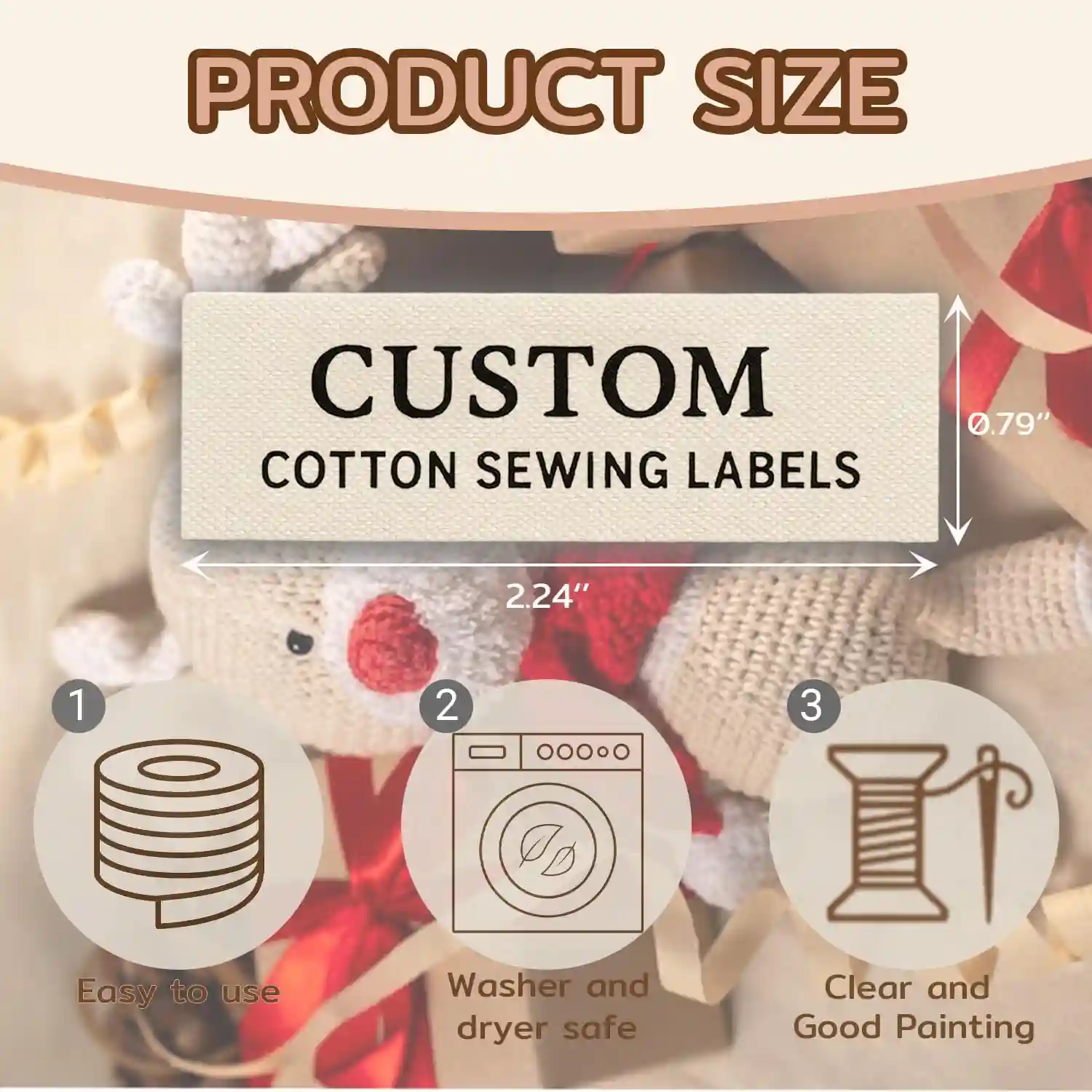 Custom Fabric Labels-Woven, Printed & Embroidery Fully Custom Sizes for Bag & Accessory Brands