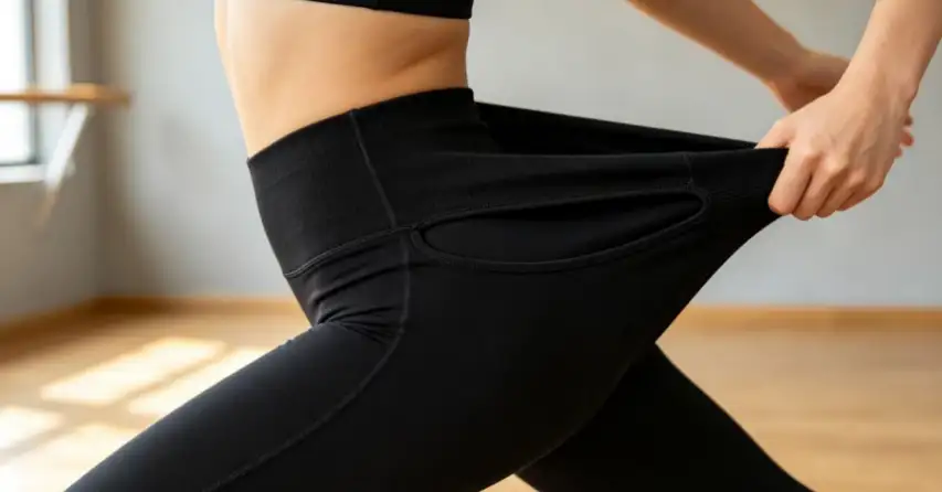 Why does your yoga waistband lose shape after repeated wear and washing?