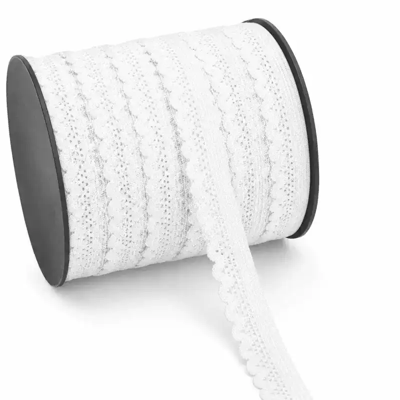 Custom Scalloped Elastic Lace Trim for Lingerie and Apparel