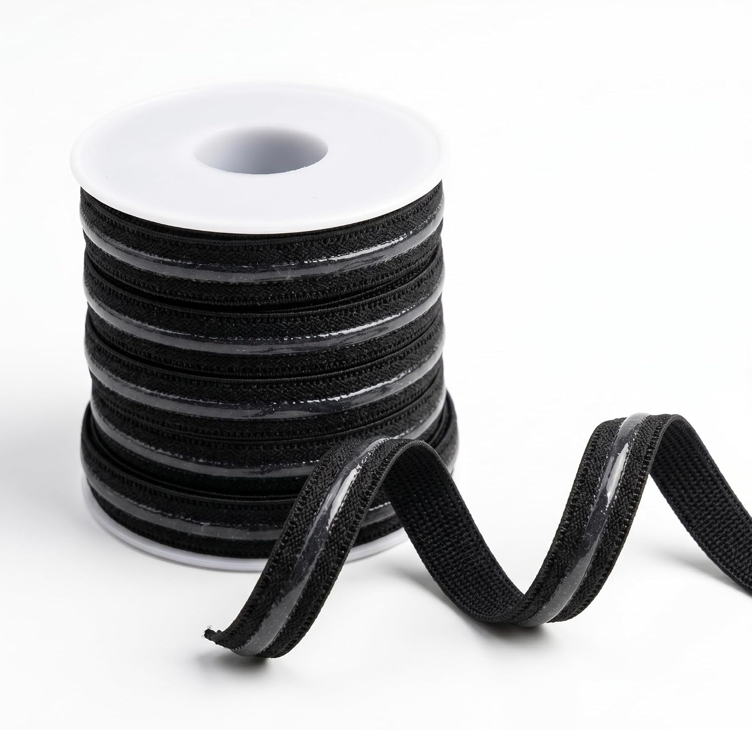 3/8 Inch Silicone Non-Slip Elastic Band, 9-Yard Roll
